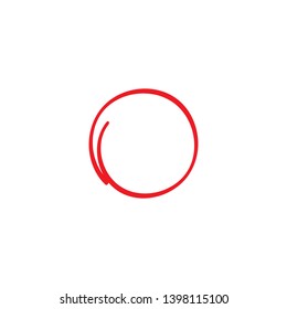 Circle icon vector illustration. White background