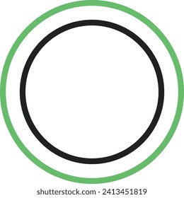 Imagen vectorial de icono circular. Adecuado para aplicaciones web móviles y medios de impresión.