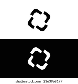 Diseño del logotipo del vector del icono circular 