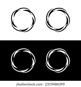 Circle icon vector logo template design . Circle illustration logo 