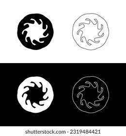 Circle icon vector logo template design . Circle illustration logo 
