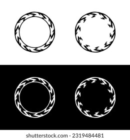 Diseño de la plantilla de logotipo del vector de icono circular. Logo de la ilustración de círculo 