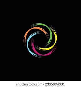 Circle icon vector logo template design 