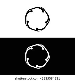 Circle icon vector logo template design 