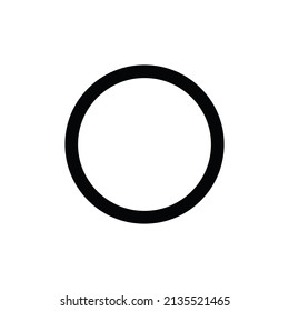 Circle icon vector. Round sign