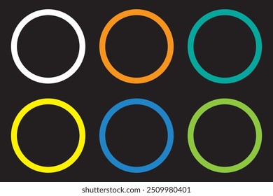 Círculo ícone vetor. Sinal redondo. design gráfico de elemento circular. ícone de círculo da Web com plano de fundo.