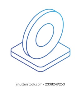 Circle Icon, Vektorgrafik.