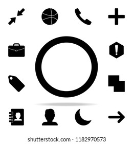 a circle icon. web icons universal set for web and mobile