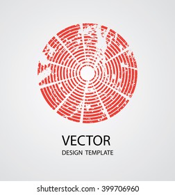 Circle Icon.Retro Target Design