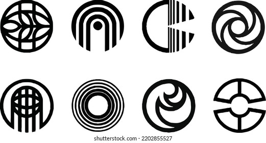 Iconos de círculo con eps 10