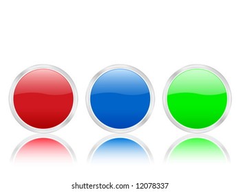Circle icons isolated on white background. Vector illustration