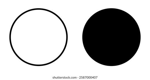 Circle icons set. for mobile concept and web design on white background