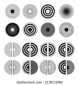circle icons. Vector illustration. stock image.