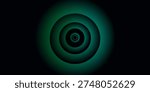 Circle illuminate frame with gradient. Set of four round neon banners isolated on black background. Vector illustration