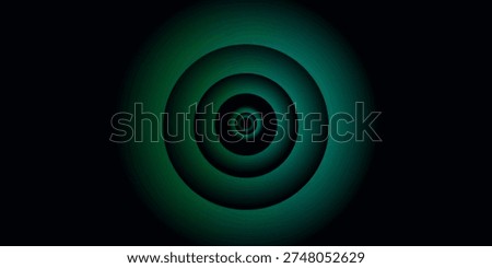 Circle illuminate frame with gradient. Set of four round neon banners isolated on black background. Vector illustration