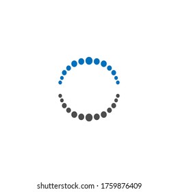 circle illustration design halftone dot circle on EPS 10
