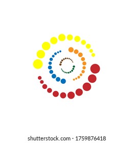 circle illustration design halftone dot circle on EPS 10
