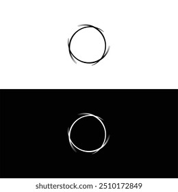 Circle illustration design logo silhouette 