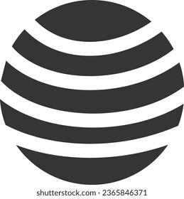 circle image with abstract design flat and vector 