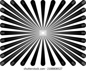 The circle image just came out on a white isolated background.