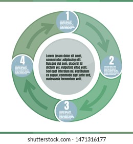 Circle Info Graphic Template Present Vector