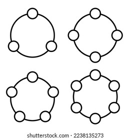 Circle infograph diagram, chart circular eight flow flowchart graph info