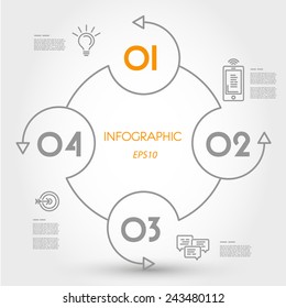 circle infographic concept. infographic concept.