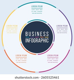 Circle infographic design 5 Steps
