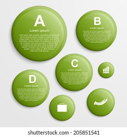 Circle infographic design template. 
