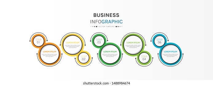 Circle infographic design template with 5 options or steps. Can be used for process, presentations, layout, banner,info graph. Vector Illustration.