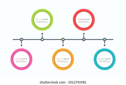 circle infographic designs template vector