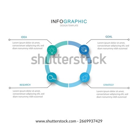 Circle  Infographic labels with icons and 6 options or steps. Suitable for process diagrams, presentations, workflow layouts, timeline, editable charts, and business infographics.