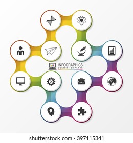 Circle infographic. Modern design template. Vector illustration