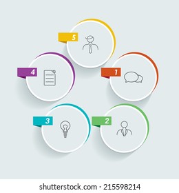 Circle infographic template. 