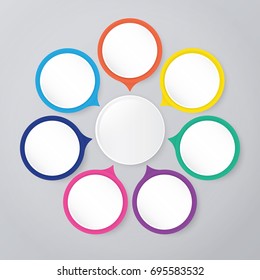 Circle Infographic Template With 7 Steps