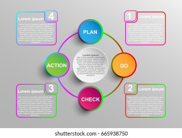 Circle infographic template for create a report. Vector EPS10
