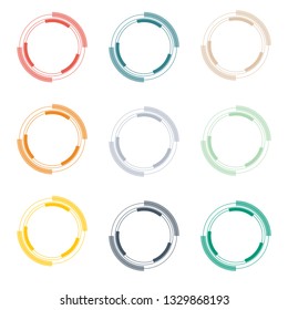 Circle for infographic , template for diagram

