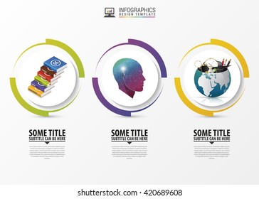 Circle infographic. Template for diagram. Vector illustration