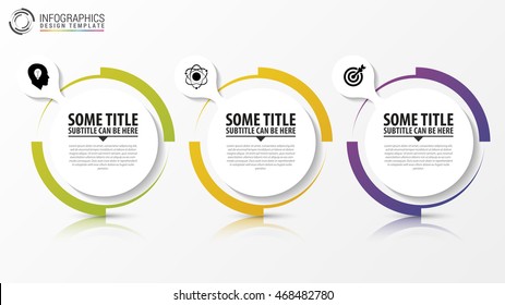 Circle Infographic. Template For Diagram. Vector Illustration