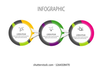 circle infographic template element