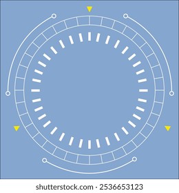 Kreis-Infografik-Vorlage für Runddiagramm, Grafik, Webdesign. blauer Hintergrund