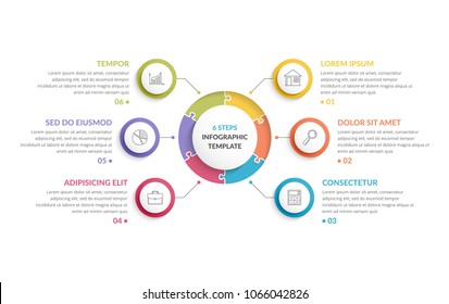 Vector Process Progress Template Diagram Schema Stock Vector (Royalty ...