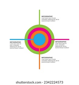 Plantilla de diseño único e infográfico para presentación, enseñanza, pancarta, diagrama de flujo, trabajo, oficina, educación, escuela, conferencia, trabajo desde la oficina