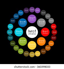 Circle infographic for your design