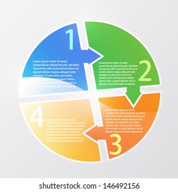 Circle infographics design