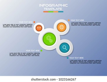 Circle infographics design template with icon. Vector illustration. for presentation,business,timeline,diagram.