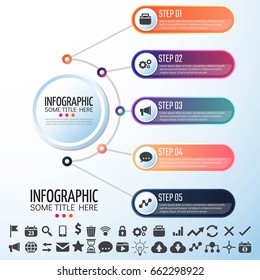 Circle Infographics Design Template,Vector Illustration
