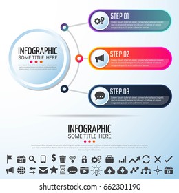Circle Infographics Design Template,Vector Illustration
