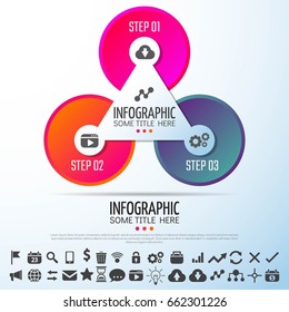 Circle Infographics Design Template,Vector Illustration