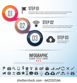 Circle Infographics Design Template,Vector Illustration